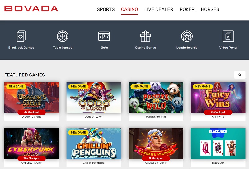 bovada free online casino games